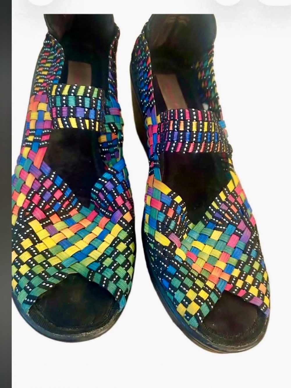 Bernie Mev Umma Rainbow Woven Mary Jane Comfort Sandal - Womens 9.5